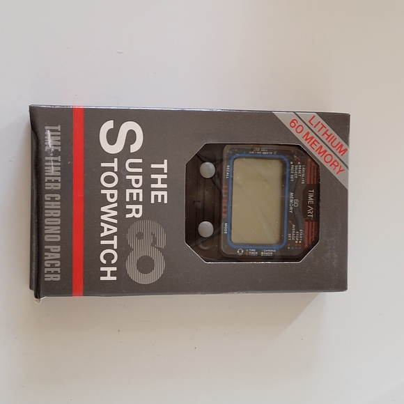 Stop Watch Time Art The Super Lithium 60 Memory Stop Watch Black - Picture 3 of 4